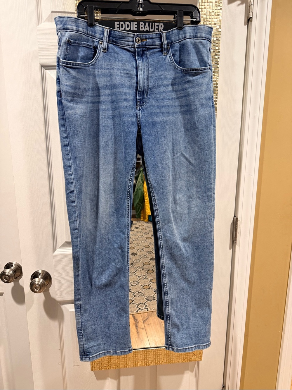 Eddie Bauer Men’s Light Blue Straight Leg Jeans